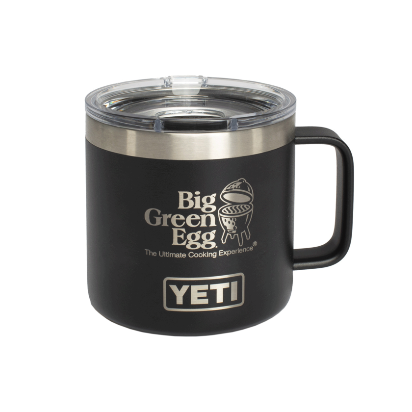 YETI 14 Ounce Rambler Mug with Big Green Egg Logo