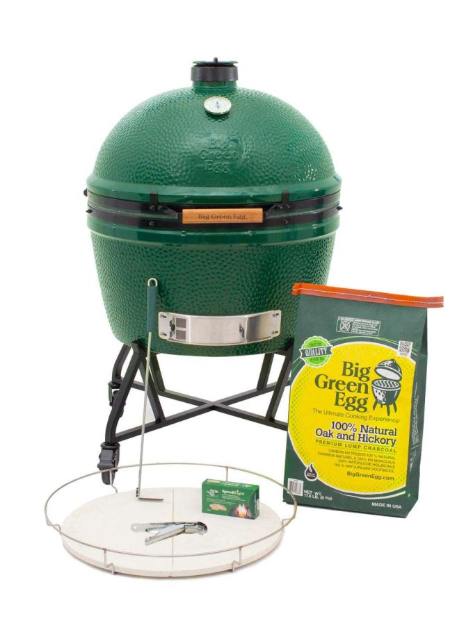 2XL Big Green Egg in an intEGGrated Nest+Handler Package