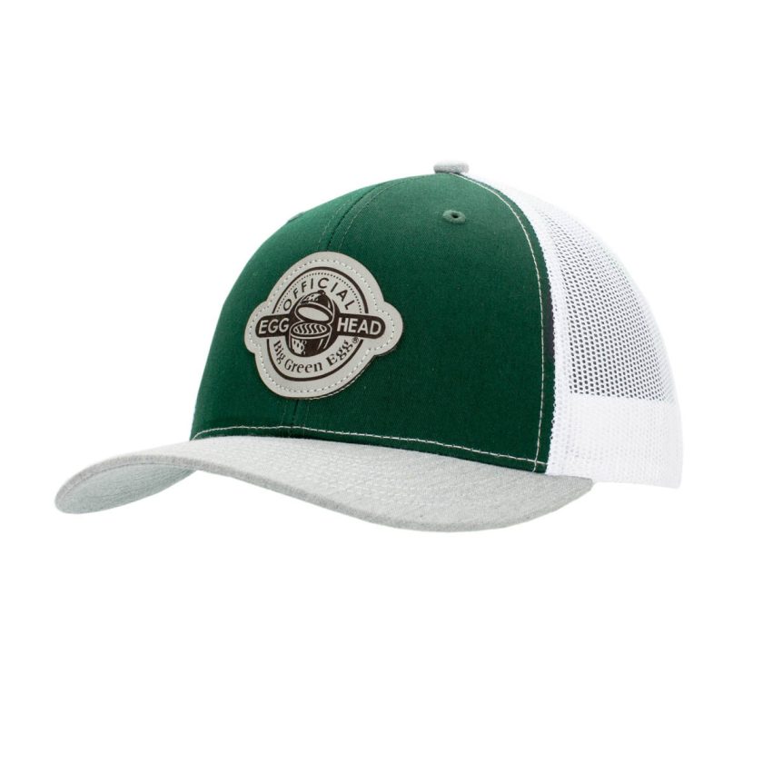 Spruce Green Unstructured Leather Patch Hat