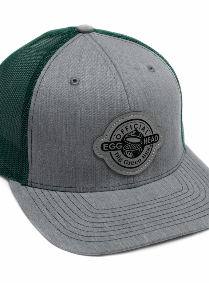 Green Leather Patch Baseball Hat