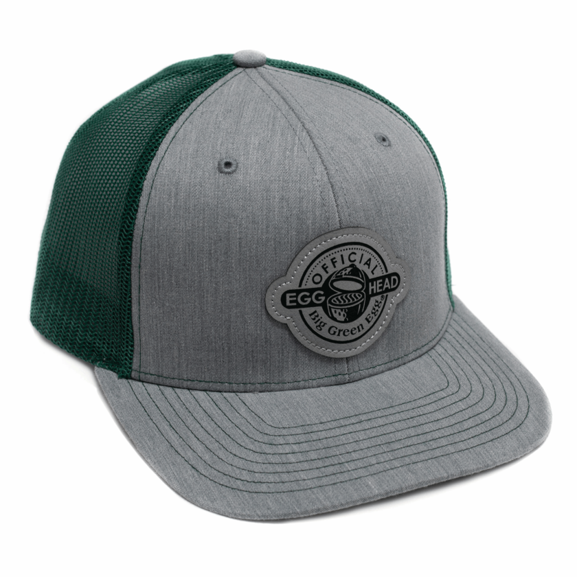 Green Leather Patch Baseball Hat