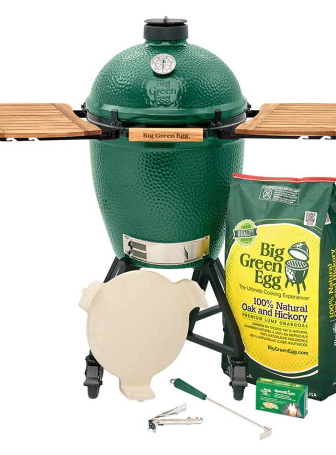 Large Big Green Egg in an intEGGrated Nest+Handler with Mates Package