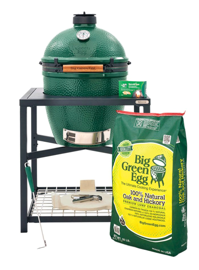 Large Big Green Egg in Modular Nest Package