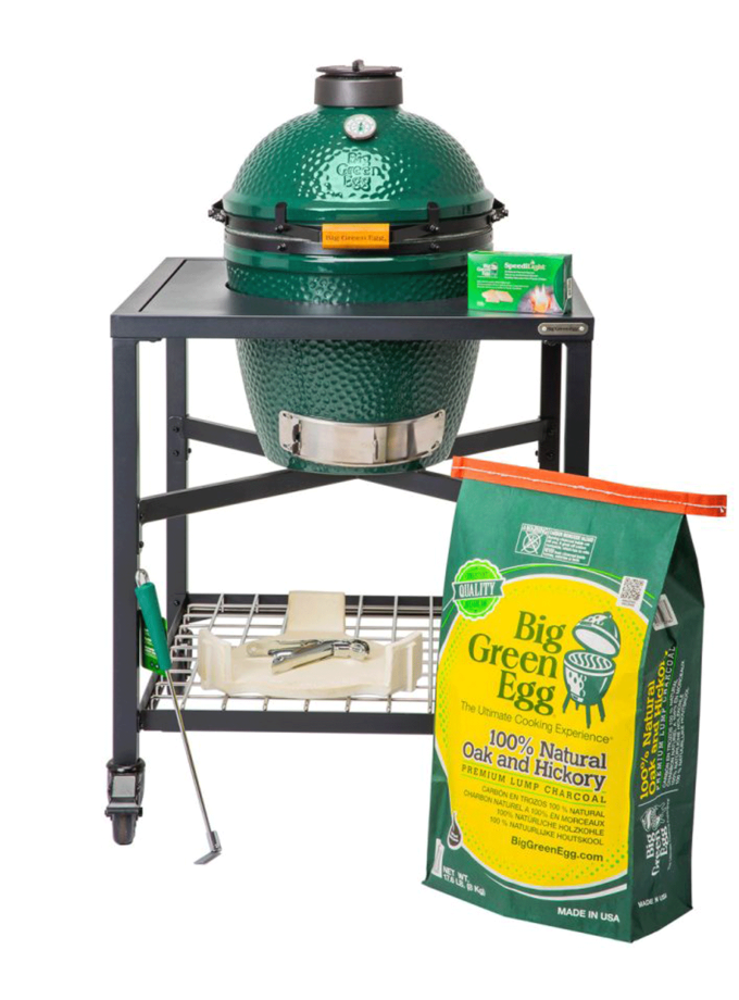 Medium Big Green Egg in a Modular Nest Package