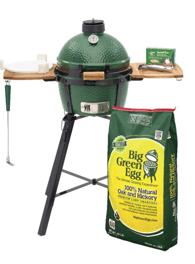 MiniMax Big Green Egg with Nest and Acacia Mates Package