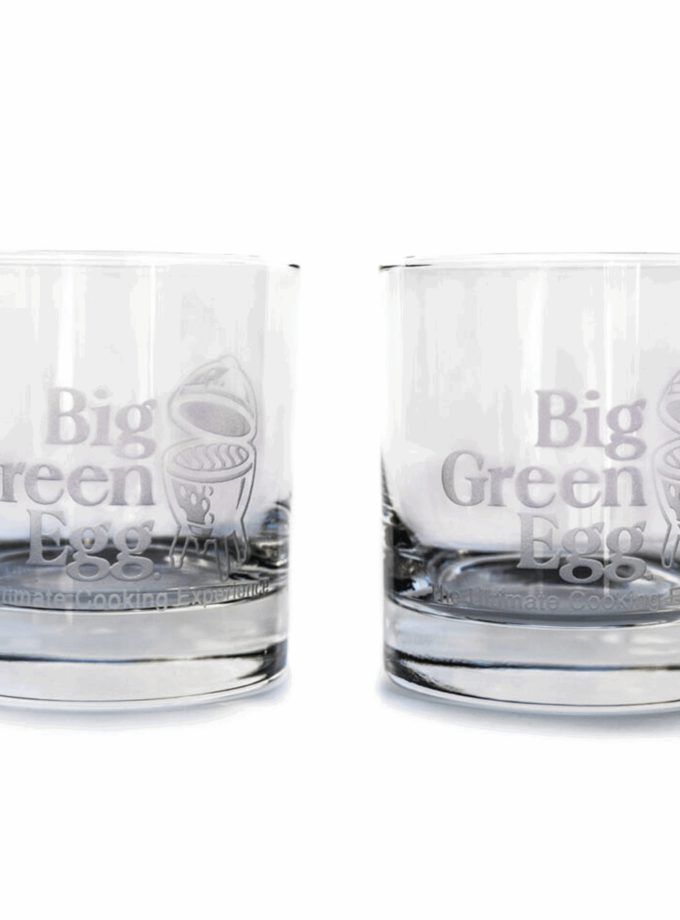 One 8 oz Etched Rocks Glass
