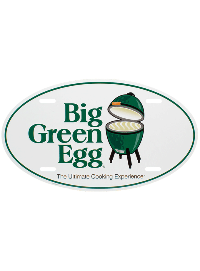 Oval Stamped Aluminum Logo Sign