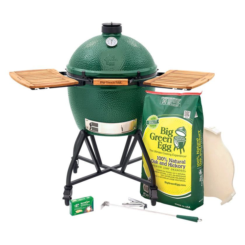 XL Big Green Egg in an intEGGrated Nest+Handler with Mates Package